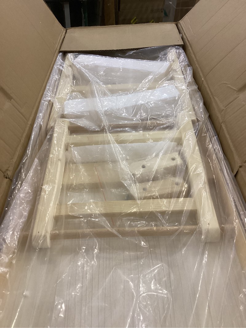 Condition photo showing New/Like New for Dog Ramp for Large Dogs to Get on Bed - 47" Extra Long Adjustable Pet Ramp for Bed Couch Car, Folding Wood Dog Ramp for Older Dogs, Portable Dog Stairs Ramp for Indoor Use, 150lbs Capacity