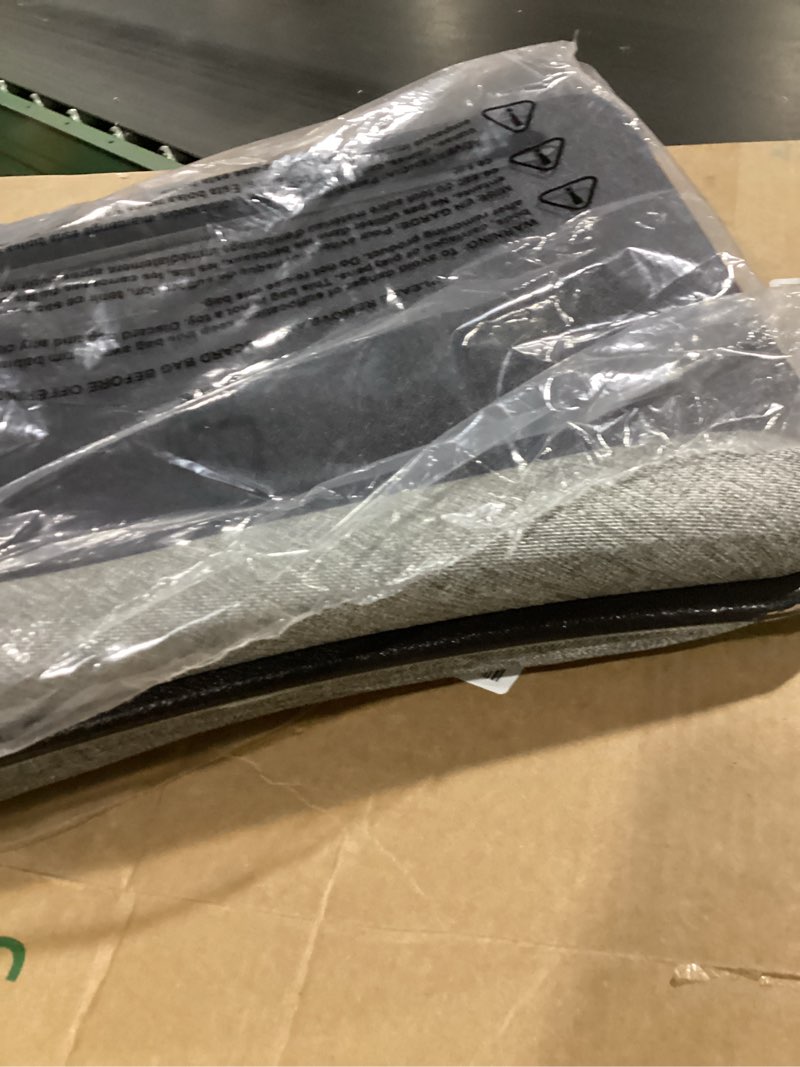 Condition photo showing Good Condition for LAPGEAR Portable Laptop Lap Desk with Pillow Cushion, Anti-Slip Strip, Tablet or Phone Storage Slot, Pen and Pencil Pocket, and Wrist Rest - Black - Fits up to 15.6 Inch Laptops - Style No. 91348 Black Leather