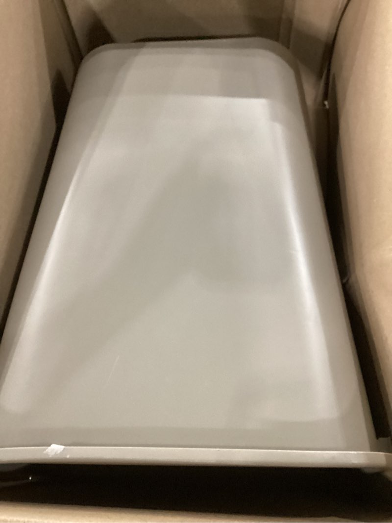 Condition photo showing Good Condition for rubbermaid commercial products resin wastebasket/trash can, 7-gallon/28-quart, gray, plastic, for bedroom/bathroom/office, fits under desk/sink/cabinet 7 gallons gray 1