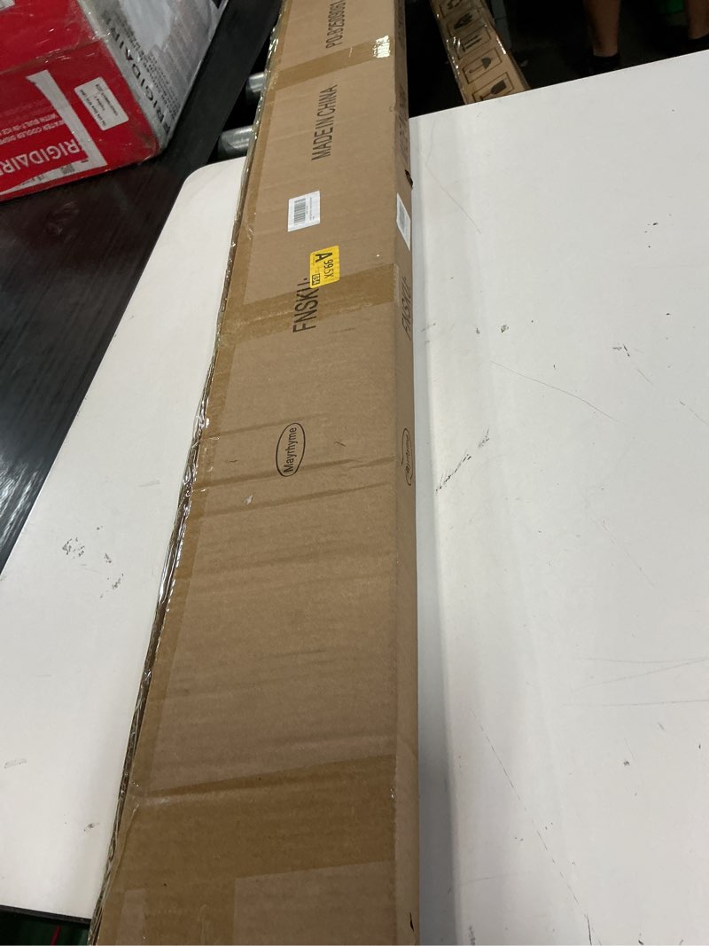 Condition photo showing New/Like New for double curtain rods matte white,room darkening drapery rod for 72-144 inches,adjustable 3/4 inches front and 5/8 inches back quality metal rod for window,wrap around design 72-144" matte white