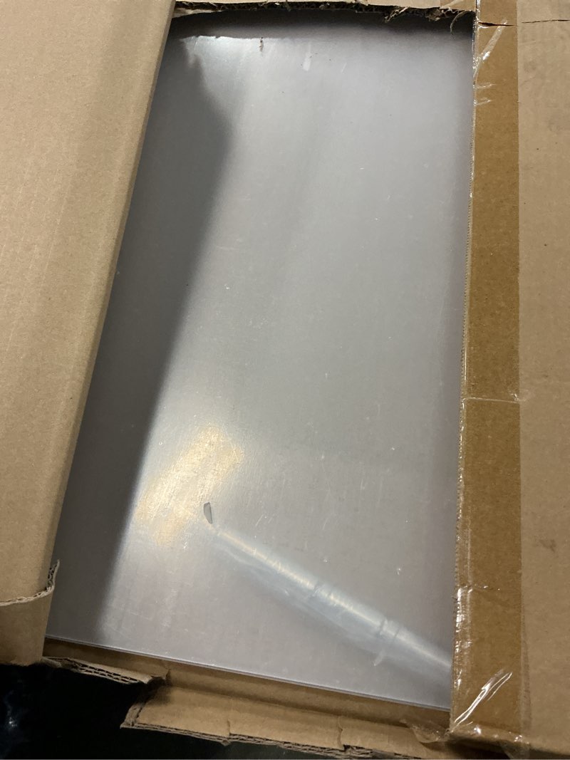 Condition photo showing As Is for Rebecca Luxurious-18x24 Frameless Acrylic Picture Frame 18x24 inch - Ultra Clear 4mm Acrylic Floating Frame with Silver Brackets - Easy Wall Installation for Certificates, Graduation, Family Photos, Documents - Modern Photo Display (Transparent, 18x24) Transparent 18x24