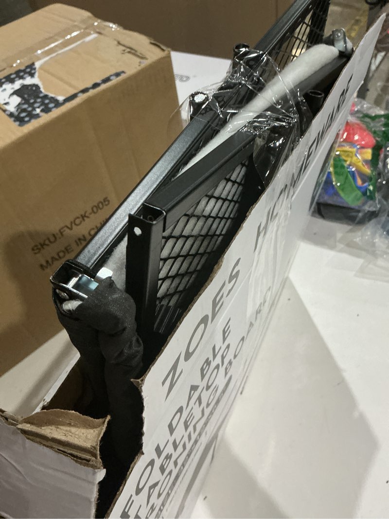 Condition photo showing As Is for Metal Mesh Panel Tabletop Ironing Board | Foldable Iron Board | Heavy Duty Small Iron Board with Heat Resistant Cover and 100% Cotton 8mm Thicken Pad | 31.5"x11.8"x6.2" Black/Grey