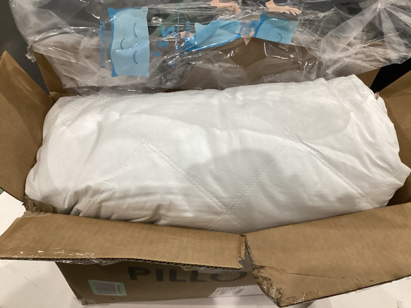 Condition photo showing Good Condition for puredown® goose feathers and down pillow for sleeping hotel collection bed pillows, gusseted, standard/queen, set of 2 gusseted style 1 standard (pack of 2)