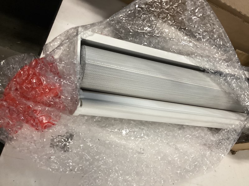 Condition photo showing As Is for Bricurtex Cordless Zebra Blinds for Windows Shade Dual Layer Free-Stop Light Filtering Blackout Roll