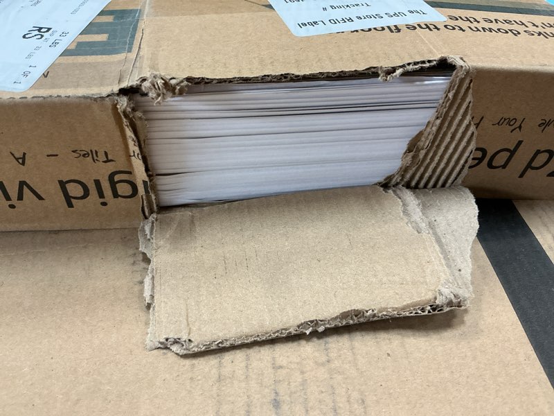 Condition photo showing Good Condition for Art3d 36-Pack Peel and Stick Luxury Vinyl Flooring Tiles, 54 Sq. Ft Self Adhesive Wood Plank for Kitchen, Bedroom, Bathroom, Grey Ash 36 x 6 x 0.1 inches Grey Ash 36