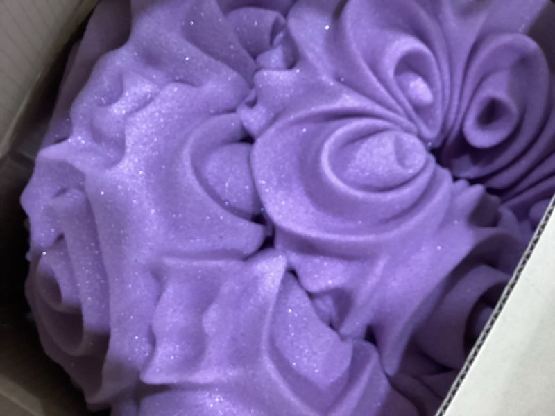 Condition photo showing Good Condition for muxhomo 3 inch full size mattress topper, 7-zone cooling gel infused mattress topper, egg crate foam bed pad, certipur-us and oeko-tex certification (54"×75", lavender) full 3 inch