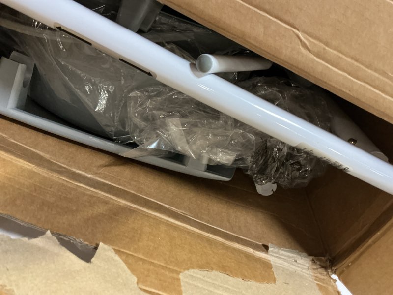 Condition photo showing Good Condition for medline 3-in-1 steel bedside commode, elongated seat, sturdy folding frame, 7.5 qt. bucket, 350 lb. weight capacity, clip-on seat, easy cleaning, tool-free assembly, gray