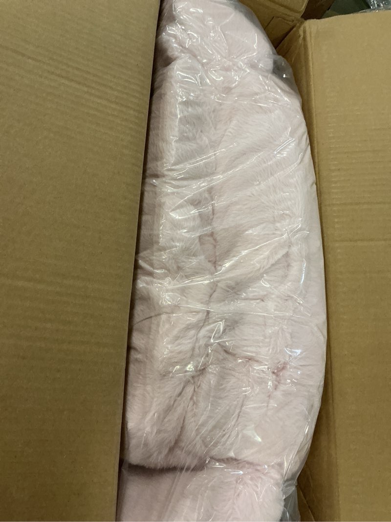 Condition photo showing New/Like New for LITA Lazy Chair with Ottoman, Modern Accent Leisure Upholstered Sofa Chair, Contemporary Lounge Reading Chair with Armrests and a Side Pocket for Living Room, Bedroom & Small Space, Plush Pink