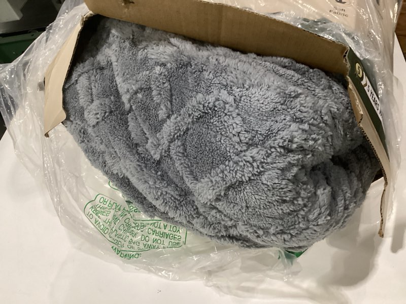 Condition photo showing As Is for heated blanket electric queen size 84\"x90\" grey - soft thick sherpa electric blanket with 9 heat levels and 1-10 hours timer auto off, washable & etl certified, gifts for women - grey grey queen 84\"x90\", not tested