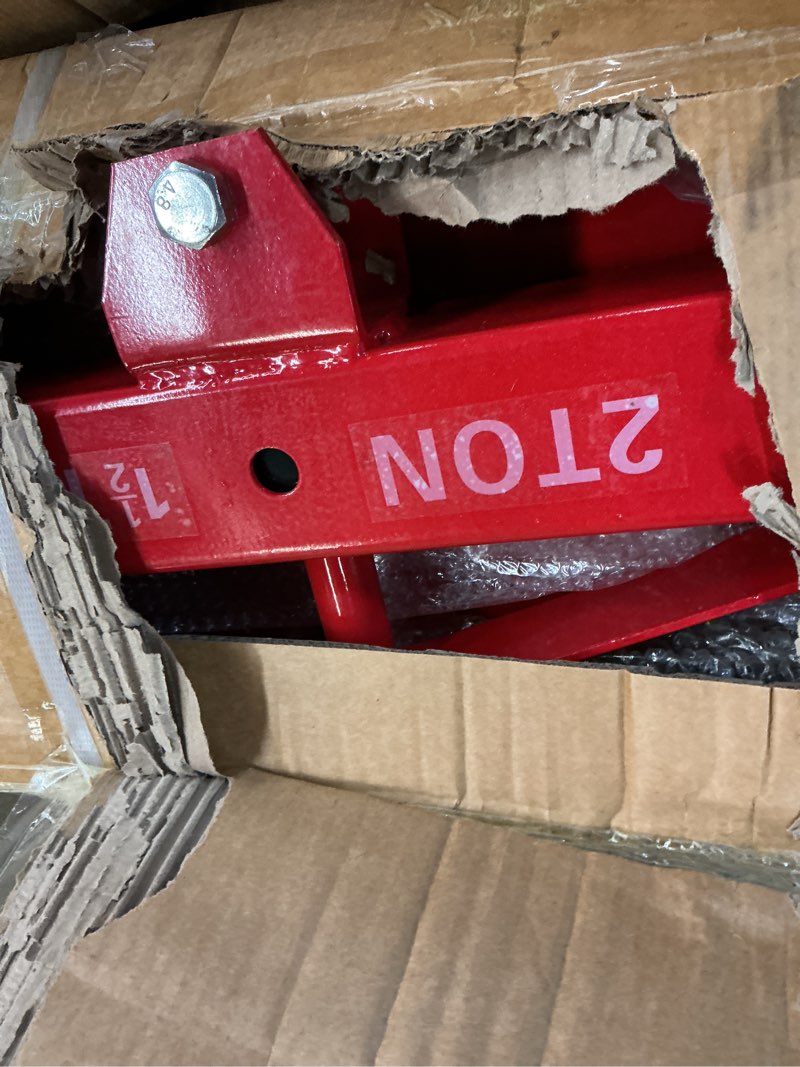 Condition photo showing As Is for 2 ton folding hydraulic engine hoist with load leveler 4400 lbs capacity heavy duty cherry picker 6 