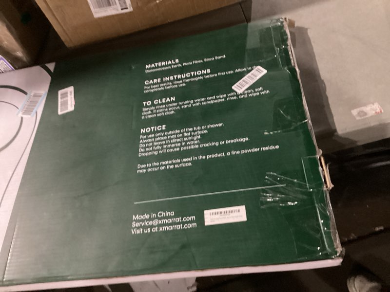 Condition photo showing New/Like New for XMarrat Large Stone Bath Mat, 31.5'' x 19.7'' Super Absorbent Diatomaceous Earth Bath Mat Large, Qui