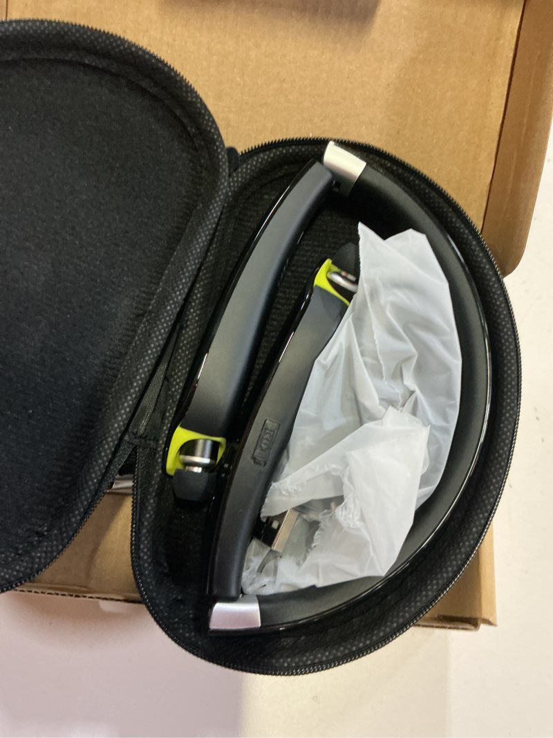 Condition photo showing New/Like New for bluetooth headset, 2026 upgraded neckband bluetooth headphones with retractable earbuds, noise cancelling stereo earphones with mic, foldable wireless headphones for sports office with carry case black
