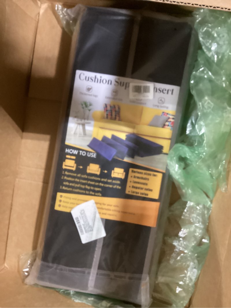 Condition photo showing New/Like New for Heavy Duty Couch Cushion Support Board for Sagging Sofa, 21.5''x70'' Extra Thick Solid Wood Under Couch Insert with Anti-Slip Dots, Repair Sagging Spring Sofa and Replace Worn Cushions 70" x 21.5" - Couch