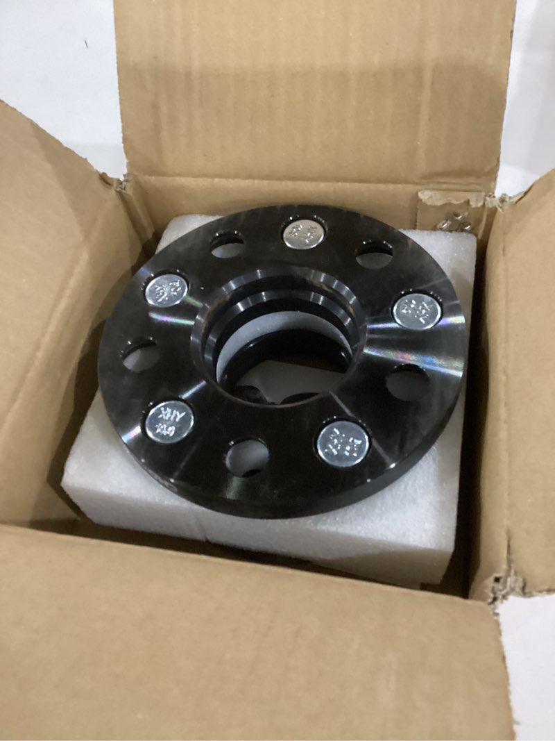 Condition photo showing New/Like New for customadeonly forged 5x114.3 wheel spacers for 370z 350z 240sx 300zx gtr murano maxima sentra (2pcs 15mm thick black) wheel spacer for q60 g37 g35 hubcentric 5x4.5 66.1mm bore m12x1.25 lugs black 15mm (2pc)