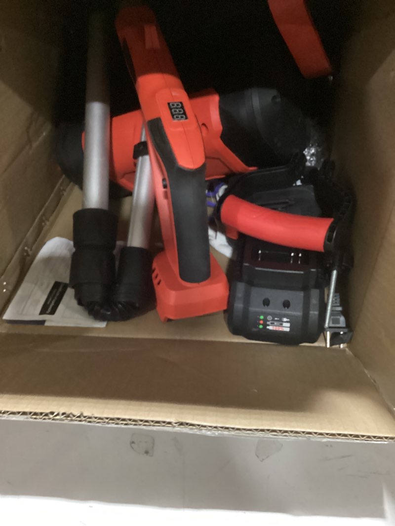 Condition photo showing New/Like New for Cordless Snow Shovel Clear with 4.0Ah 2 Battery & Charger, Width12 Depth 6", 20V Electric Snow Blower, 15 FT Throw Distance Adjustable Handle Brushless Motor for Driveway Deck Sidewalk Snow Removal