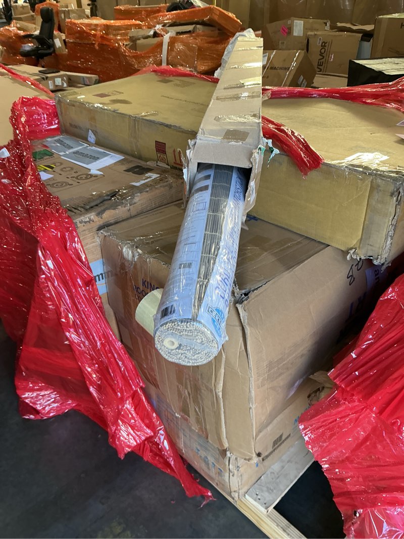 Condition photo showing New/Like New for Radiance Core Free Bamboo Shades for Porch, Patio & Sunroom - Imperial Matchstick Bamboo Blinds for Light Filtering - Roll-Up Bamboo Blinds for Outside Mount - Driftwood - 72" x 72" - (1108125)