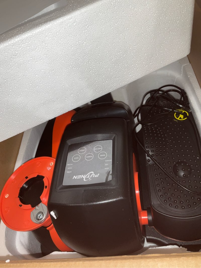 Condition photo showing As Is for Under Desk Elliptical Machine, Electric Elliptical Leg Exerciser for Seniors with 12 Adjustable, Portable Quiet Elliptical Exercise Machine, Seated Pedal Exerciser with Remote Control