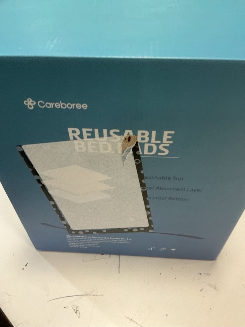 Condition photo showing New/Like New for pack of 2 careboree quilted cotton top underpad 34"x52" reusable incontinence bed pads washable durable waterproof extra absorbent draw sheet for mattress 34x52 inch (pack of 2)