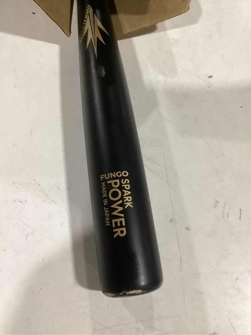 Condition photo showing As Is for baseball bat fungo equipment wood 34" 35" 36" 37" spark power