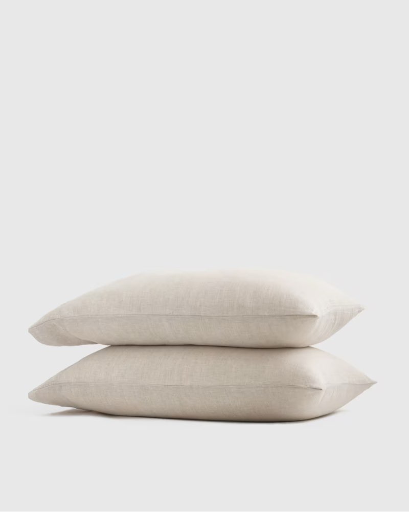 Natural Chambray pillow case standard 20x30in