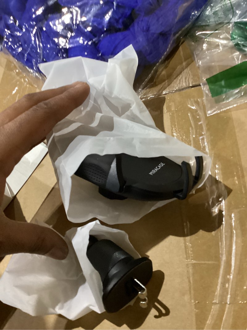 Condition photo showing New/Like New for Miracase Phone Holders for Your Car with Metal Hook Clip, Air Vent Cell Phone Stand Car Mount, Universal Automobile Cradle for Garmin GPS Fit iPhone Android and All Smartphones, Dark Black Dark Black 1 Pack