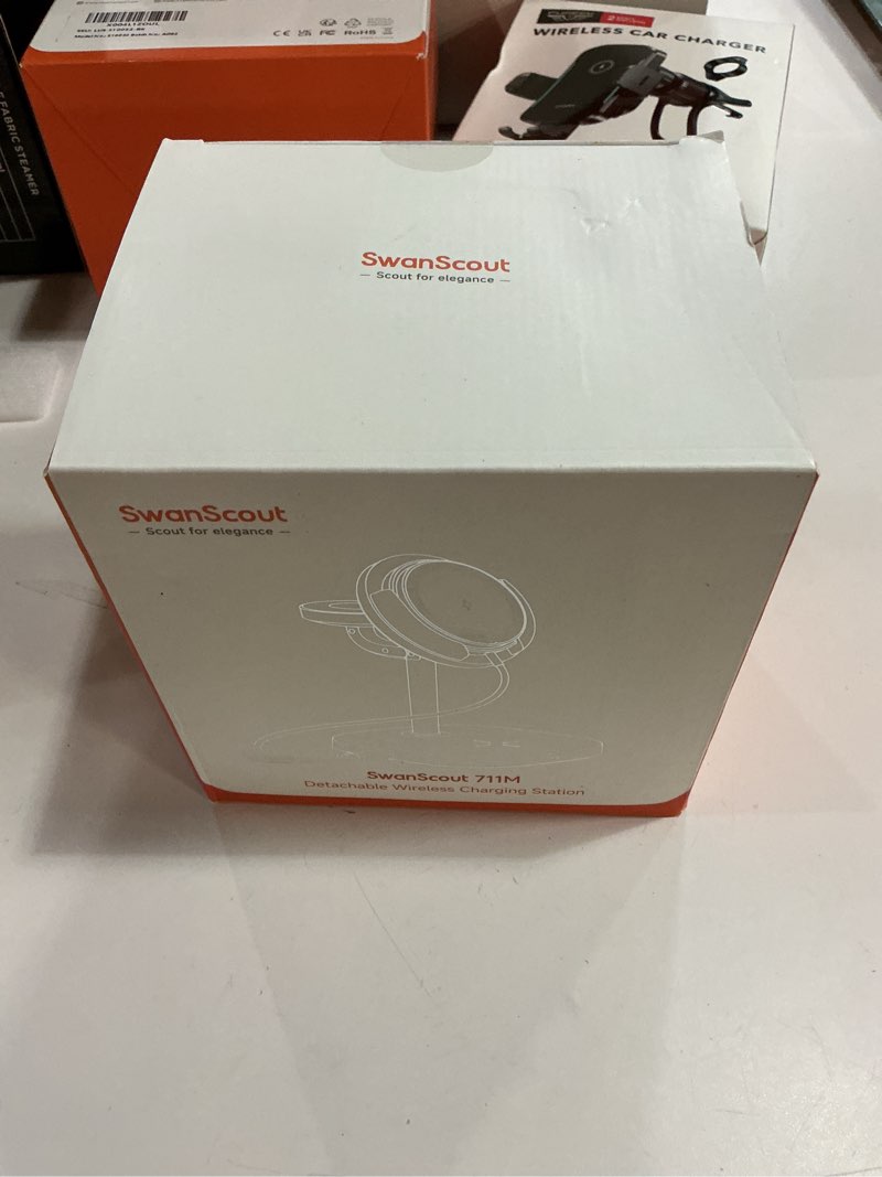 Condition photo showing New/Like New for 3 in 1 Magnetic Charger for iPhone 17/Air/16/15/14/13/12 Series, Wireless Fast Charging for Apple Watch Series 10/9/8/7/6/5, Ultra 2/SE, for AirPods Pro 3/2/4, SwanScout 711M (No Adapter)