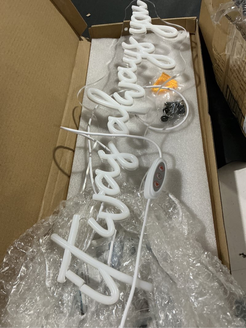 Condition photo showing Good Condition for 22.5 inch it was always you neon sign for wall decor dimmable, usb powered it was always you led sign for wedding proposal party, neon lights signs for for bedroom living room bar, warm white it was always you-warm white