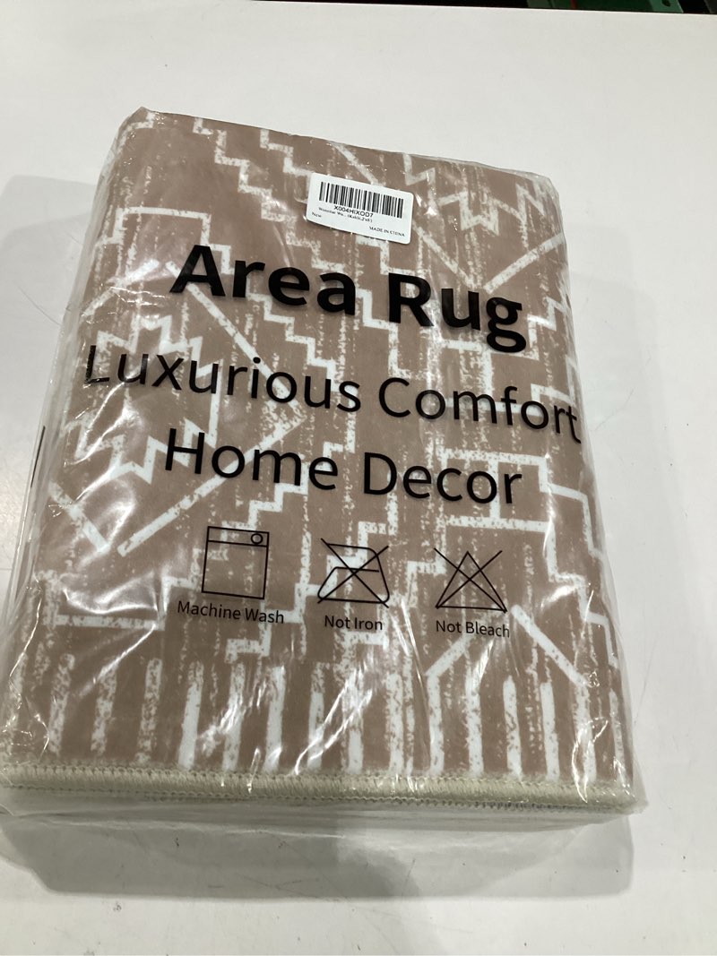 Condition photo showing New/Like New for wonnitar washable kitchen runner rug 2x6, moroccan runners for hallway, non slip bohemian soft bathroom throw mat geometric carpet runner for laundry entryway bedroom (kakhi,2'x6') 2' x 6' (runner) khaki