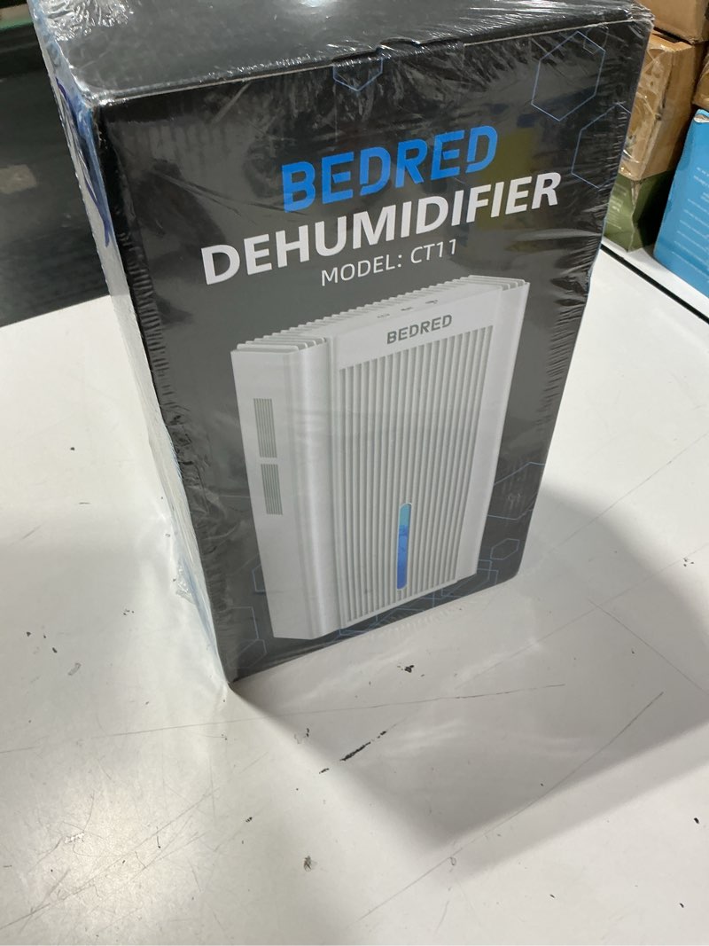 Condition photo showing New/Like New for dehumidifier, 95oz dehumidifier for home 1000 sq.ft - quiet with auto shut off & relaxing 7 color ambient light,ideal for livingroom, bedroom, basement(white)