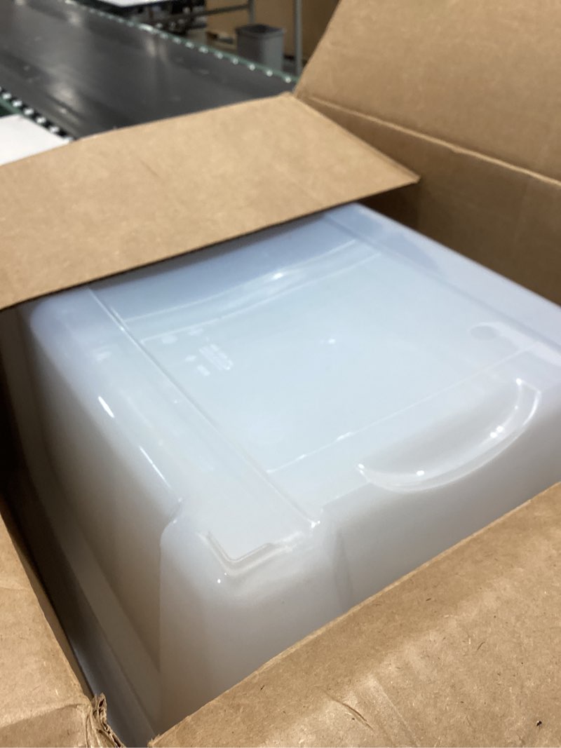 Condition photo showing Good Condition for iris usa 54 qt stackable plastic storage bins with lids, 6 pack - bpa-free, made in usa - see-through organizing solution, latches, durable nestable containers, secure pull handle - clear clear 54 qt 6 pack
