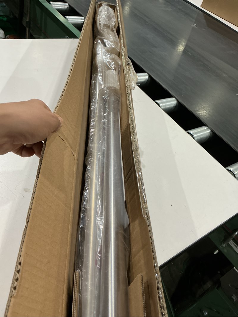 Condition photo showing Good Condition for zocone tension curtain rod 51-128 inch (4.25-10.5ft), shower curtain rod no drilling for bathroom, outdoor curtain rods for patio, heavy duty long tension rod for window, stainless steel stainless steel 51-128 inches