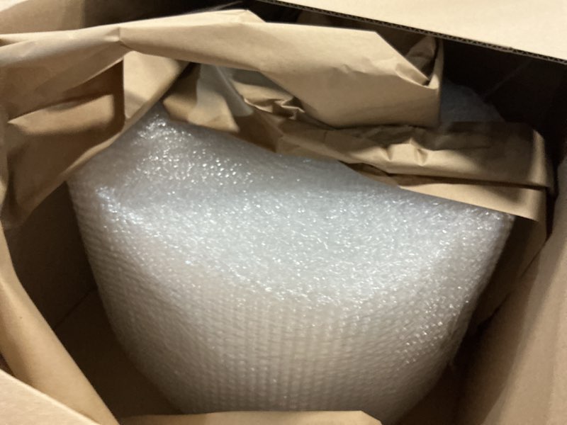 Condition photo showing Good Condition for amazon basics bubble wrap for moving, packing, shipping and storage, perforated protective cushioning for fragile items, 12-inch x 175-ft long roll, small 3/16", clear