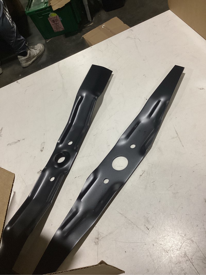 Condition photo showing As Is for beadchica 72511-ve1-020 & 72531-ve2-020 compatible with honda hrb215 hrb216 hrb217 hrm215 hrr216 hrs216 hrt216 lawn mower blades replacement parts for honda hrr216-72511-ve1-020 & 72531-ve2-020
