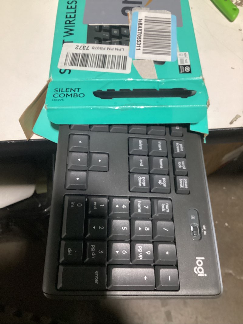 Condition photo showing New/Like New for Logitech MK295 Wireless Mouse & Keyboard Combo with SilentTouch Technology, Full Numpad, Advanced Optical Tracking, Lag-Free Wireless, 90% Less Noise - Graphite