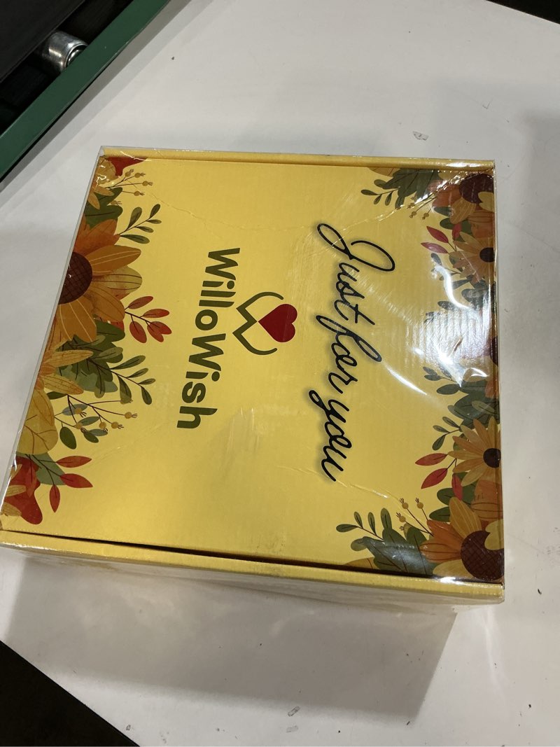 Condition photo showing New/Like New for WilloWish Sending Sunshine Gift Box For Women - 15 PCs Sunshine Gift Baskets For Women - Get Well Soon Gifts Baskets - Spa Self Care Gift - Thinking Of You Gift Basket