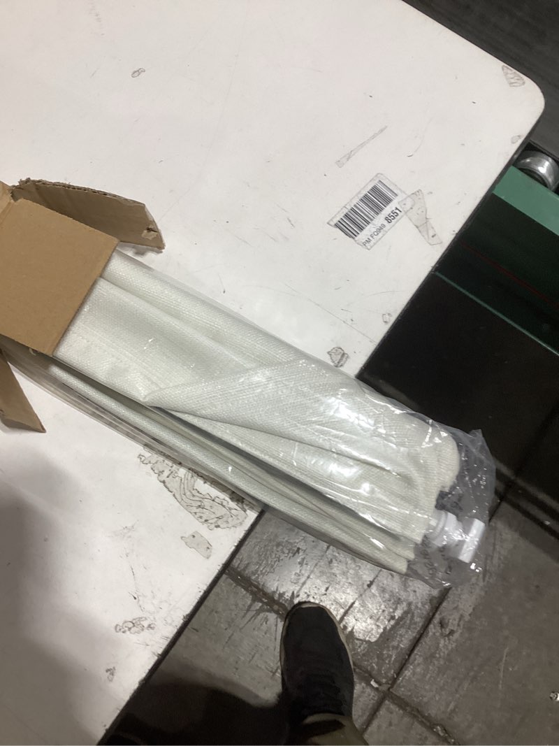 Condition photo showing Good Condition for LazBlinds No Drill Roman Shades for Windows, Cordless Light Filtering Window Shades with UV Protection, Polyester Fabric for Bedroom & Living Room, 24" W x 64" H, Off White Light Filtering - Off White 24"W x 64"H