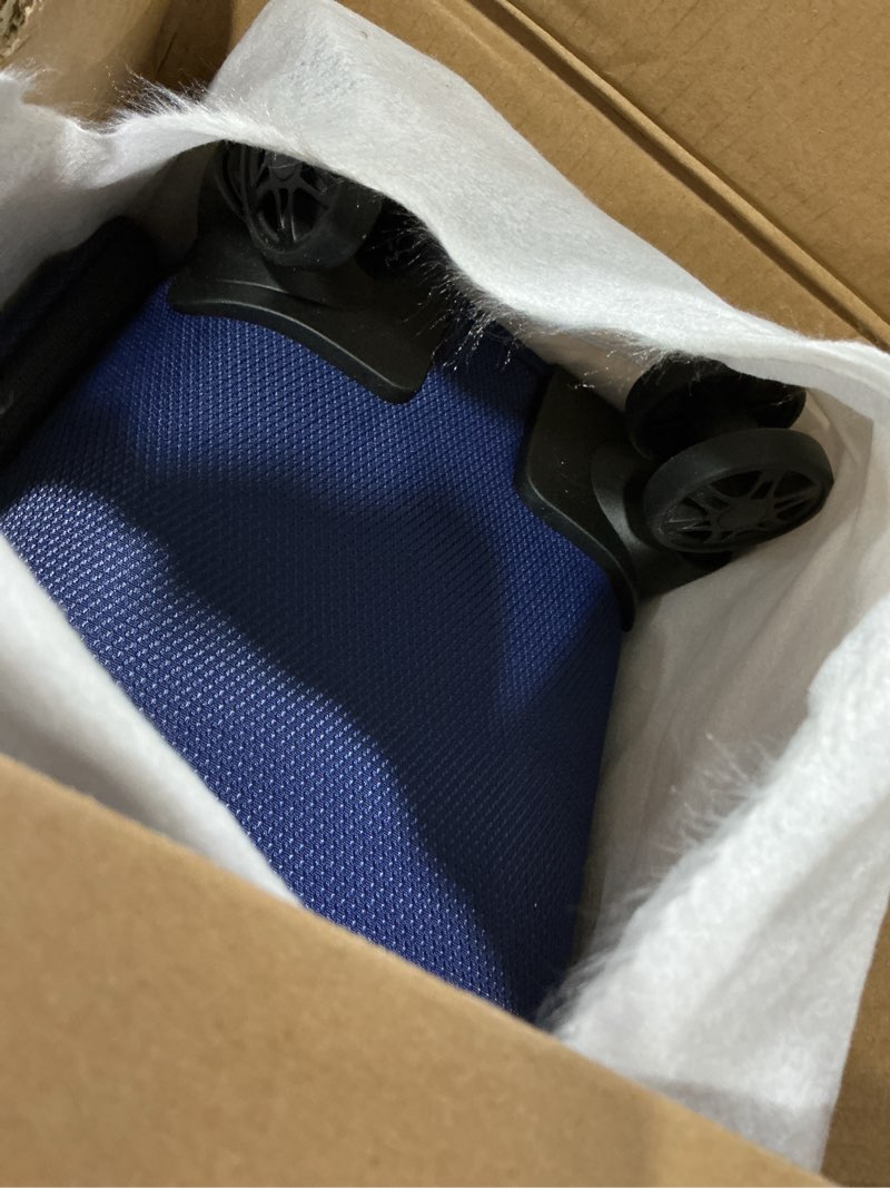 Condition photo showing Good Condition for LIGHTGO 20-Inch Lightweight Softshell Carry-On Luggage with 360° Silent Spinner Wheels, TSA Lock, Water-Resistant & Scratch-Resistant Fabric, Smart Storage Compartments (Navy blue, 20inch) Navy blue 20in