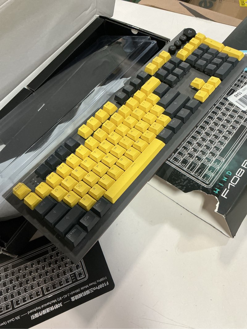 Condition photo showing Good Condition for Mechanical Gaming Keyboard Power Lead Wired Keyboard Rainbow RGB Backlit