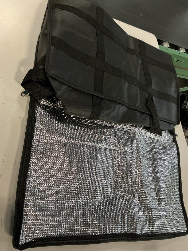 Condition photo showing Good Condition for bodaon insulated food delivery bag, xxxl pizza delivery bags for hot and cold food, commercial, large capacity reusable warming bag, catering cooler bag for rideshare, warmers for parties (black, 1pk) xxx-large black 1
