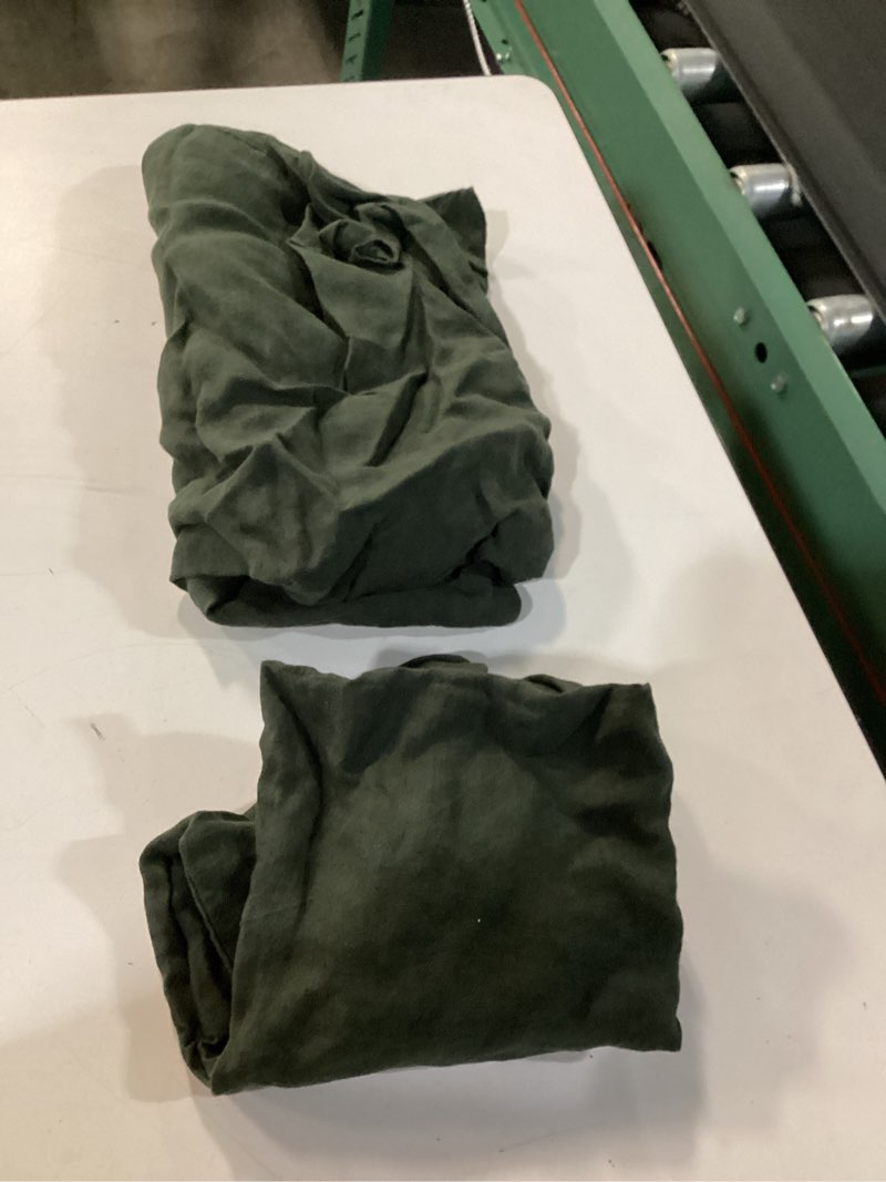 Condition photo showing New/Like New for european linen sham set, standard, pine
