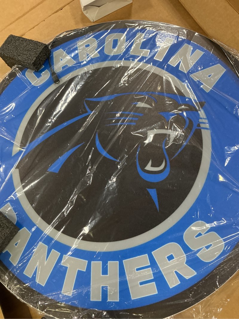 Condition photo showing Good Condition for Team Sports America NFL Detroit Lions Ultra-Thin LED Light Wall Sign Décor | Officially Licensed | 23 Inch Mascot Logo Shaped Wall Sign | Made in USA Detroit Lions Logo