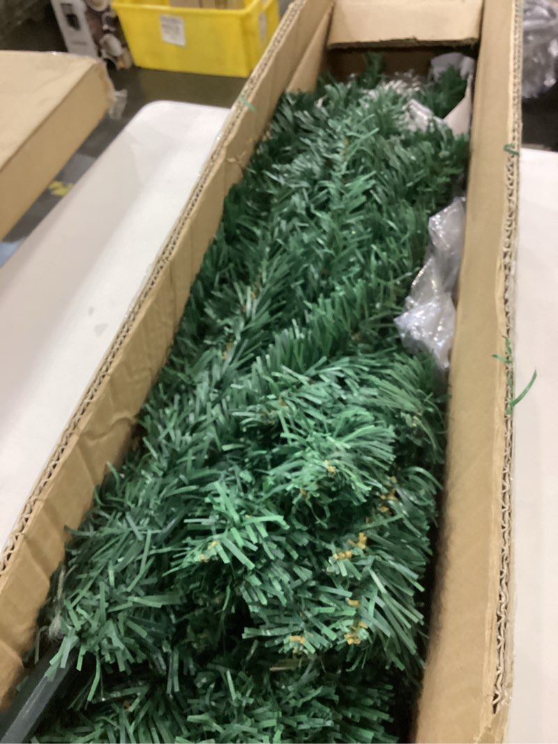 Condition photo showing Good Condition for 4ft Artificial Christmas Tree with Lights and Ornaments, Small Prelit Xmas Tree with Hanging Balls (8 Modes) for Home Holiday Decoration, Champagne+White