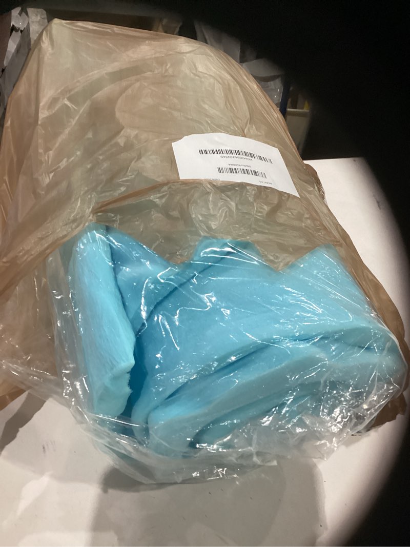 Condition photo showing As Is for airflow foam mattress topper, egg crate foam pad, hospital mattress pad and bed topper for support, pressure relief and weight distribution. (queen)