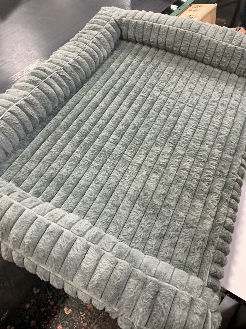 Condition photo showing Good Condition for bedsure comfyfleece™ orthopedic dog beds for extra large dogs, waterproof memory foam xl pet bed with sides, non-slip and egg-crate foam big dog couch sofa with washable corduroy cover, grey 42.0"l x 30.0"w x 7"th grey