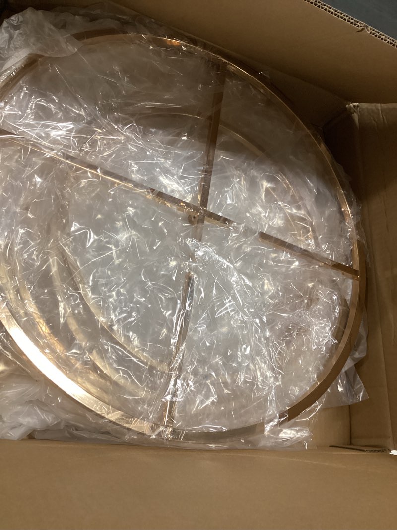 Condition photo showing Good Condition for Bigsee Gold Arch Backdrop Stand 5Ft Wedding Round Hoop Backdrop Stand, 4 Tier Floral Balloon Arch Stand for Wedding Centerpiece Baby Shower Birthday Ceremony Background Decoration Gold 2 Pcs