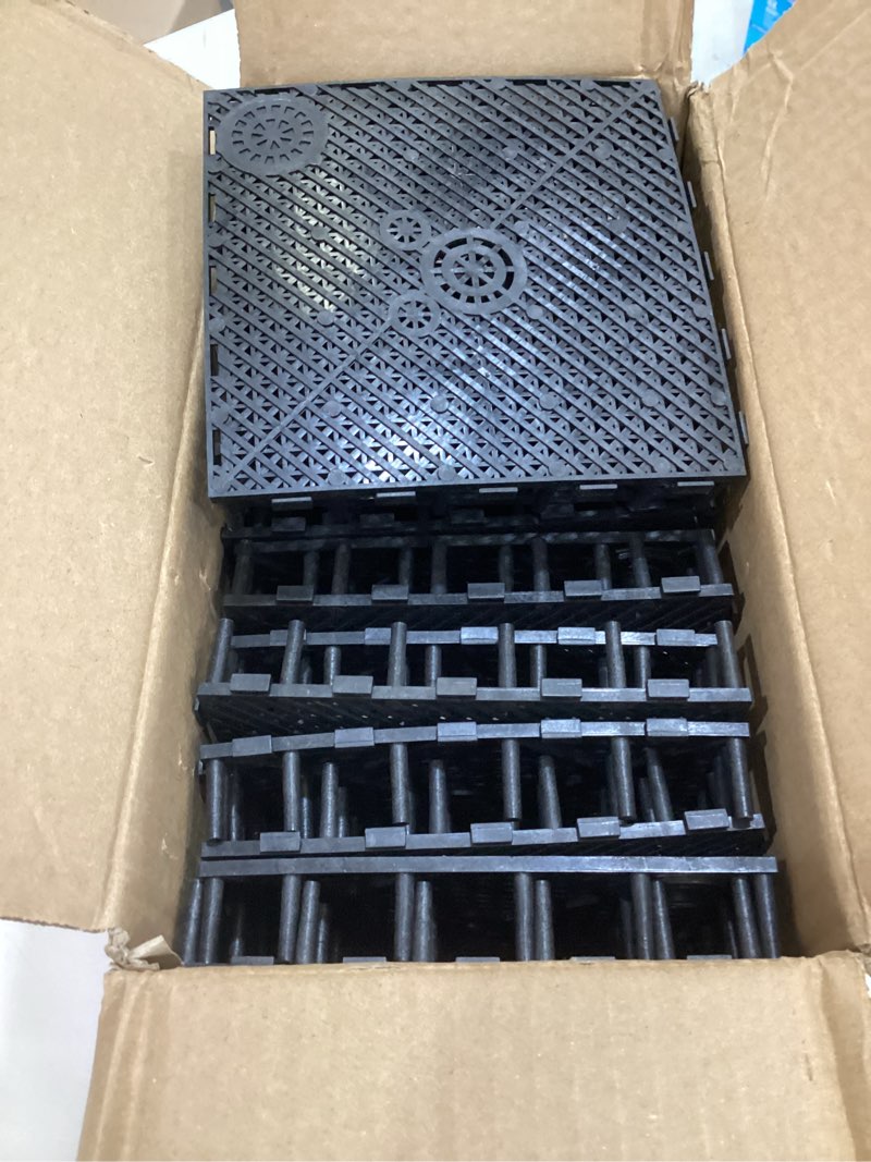 Condition photo showing Good Condition for tehaux 20pcs aquarium undergravel, undergravel filter aquarium divider tank fish tank bottom plate pvc splicing clapboard bottom fish divider stand for diy filtration in aquascaping 20pcs black