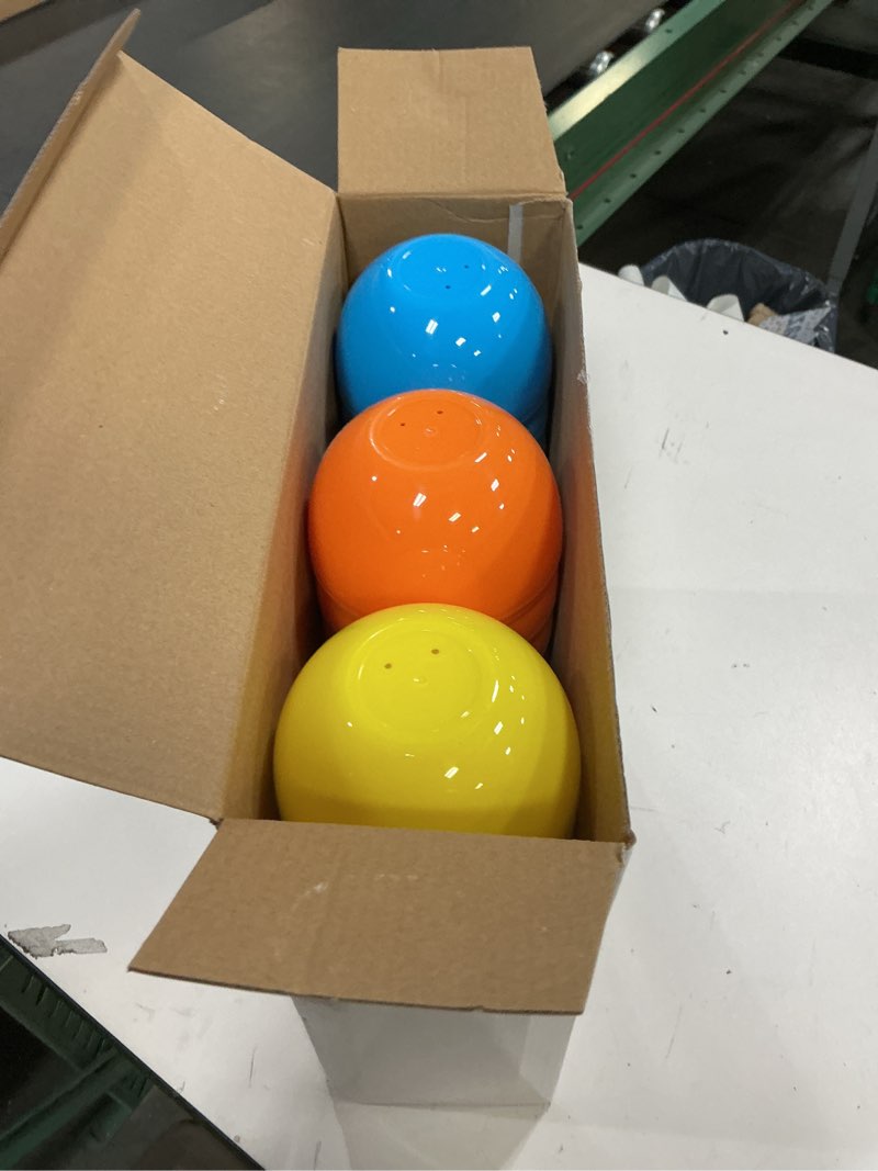 Condition photo showing New/Like New for 18 pack 6 inches jumbo easter eggs, large empty plastic easter eggs bulk, empty colorful bright eggs for easter egg hunt, surprise eggs, basket stuffers fillers, easter party favor