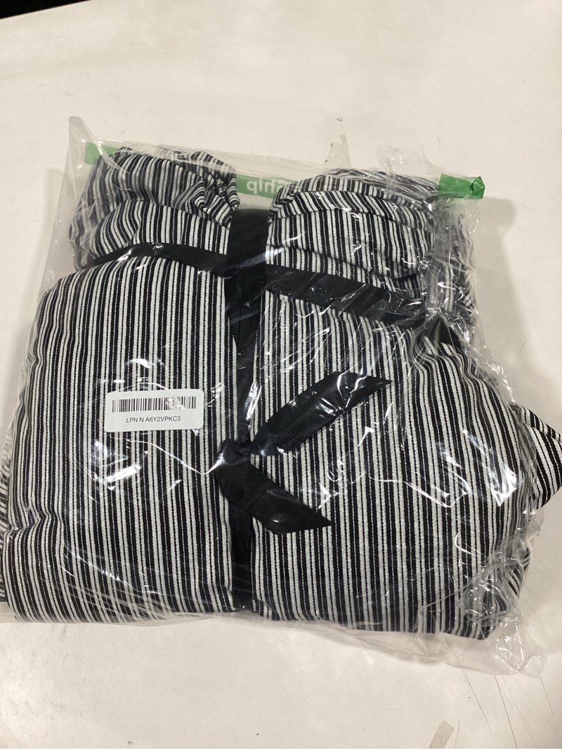 Condition photo showing Good Condition for Kenneth Cole - Queen Sheet Set, Super Soft Wrinkle-Resistant Bedding with Bonus Pillowcases, Striped Home Decor, Oeko-Tex Certified (Twill Stripe Texture Black, Queen) Queen Twill Stripe Texture Black