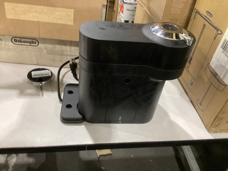 Condition photo showing As Is for incomplete!!! nespresso vertuo lattissima coffee and espresso maker by de'longhi, matte black & glossy