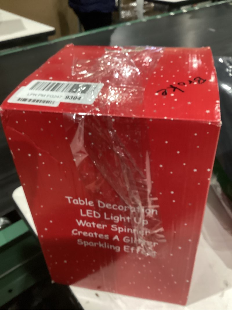 Condition photo showing As Is for Christmas Snow Globe Lantern Cardinals Water Glittering Globe with 6H Timer Function Christmas Snow Globes 3 AA Battery Operated for Christmas Festival Decorations Gifts (Cardinals)